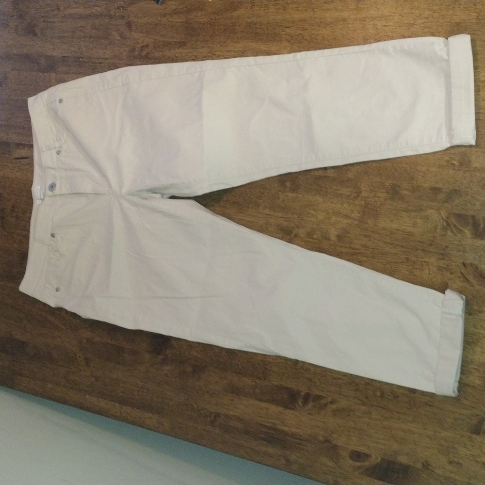 J. Jill Cropped Ankle Pants in Light Beige